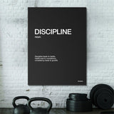 Discipline Definition canvas wall art