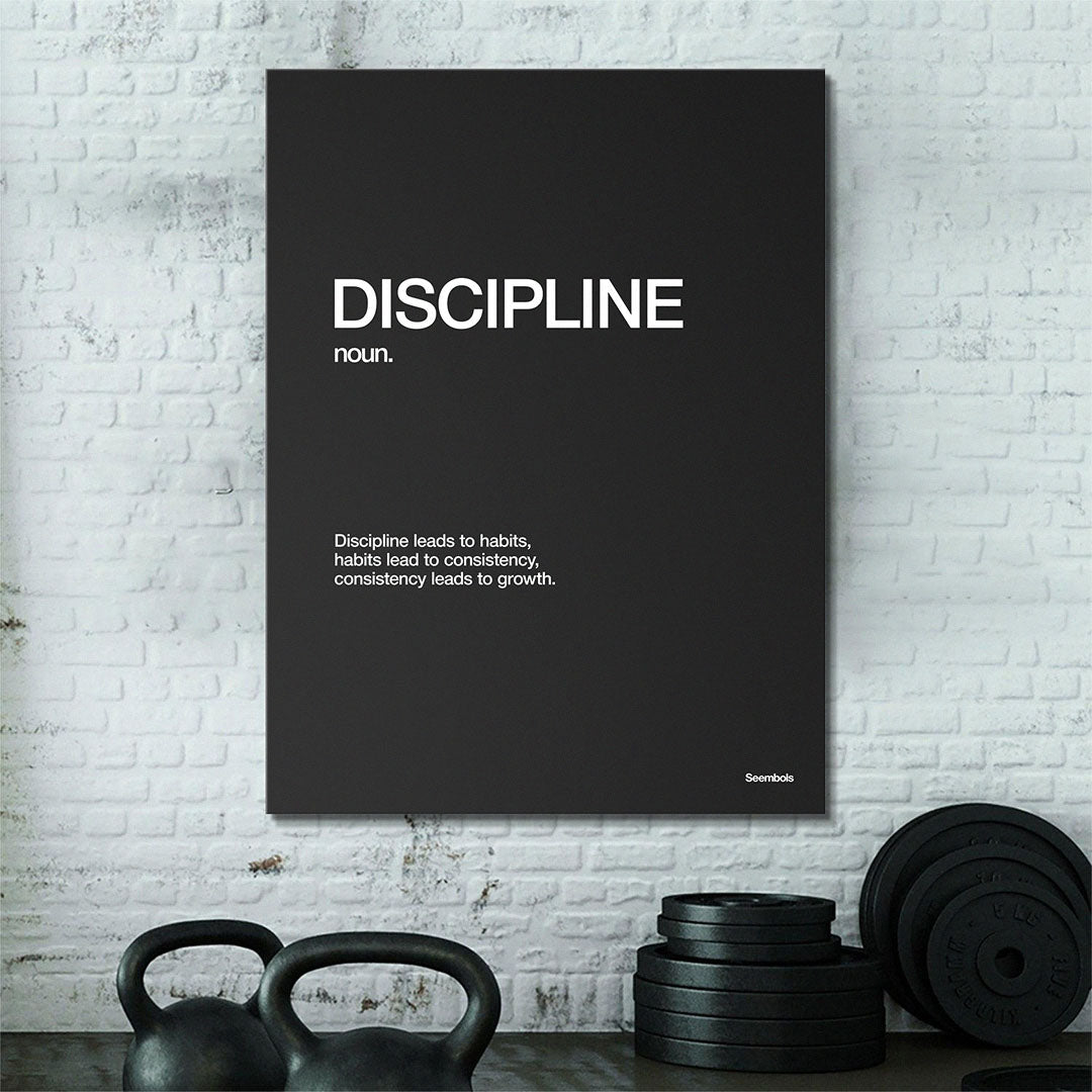 Discipline Definition canvas wall art