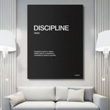 Discipline Definition canvas wall art