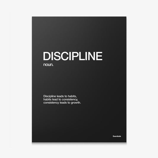 Discipline Definition canvas wall art