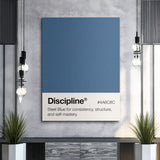 Discipline Palette canvas wall art