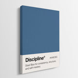 Discipline Palette canvas wall art
