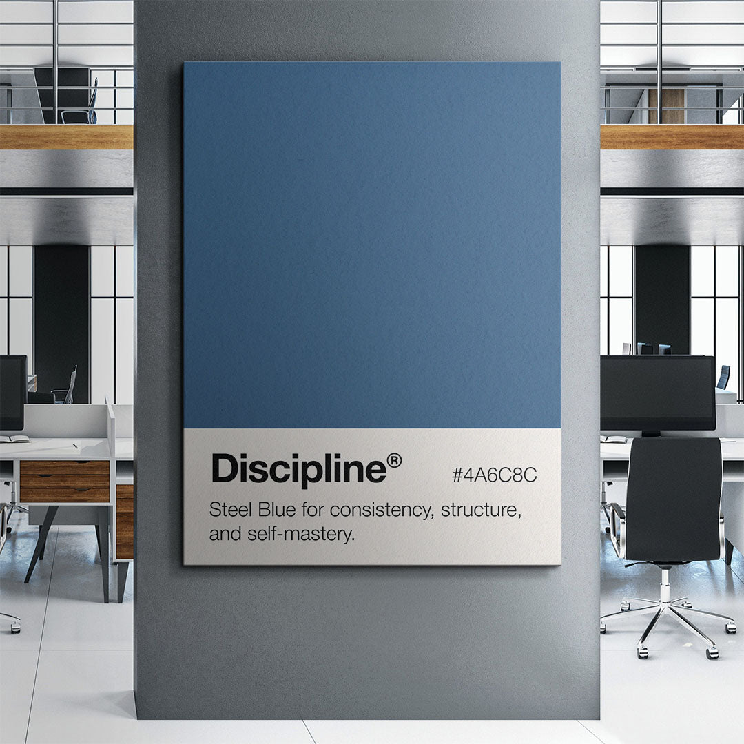 Discipline Palette motivational canvas wall art