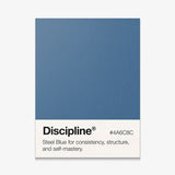Discipline Palette canvas wall art