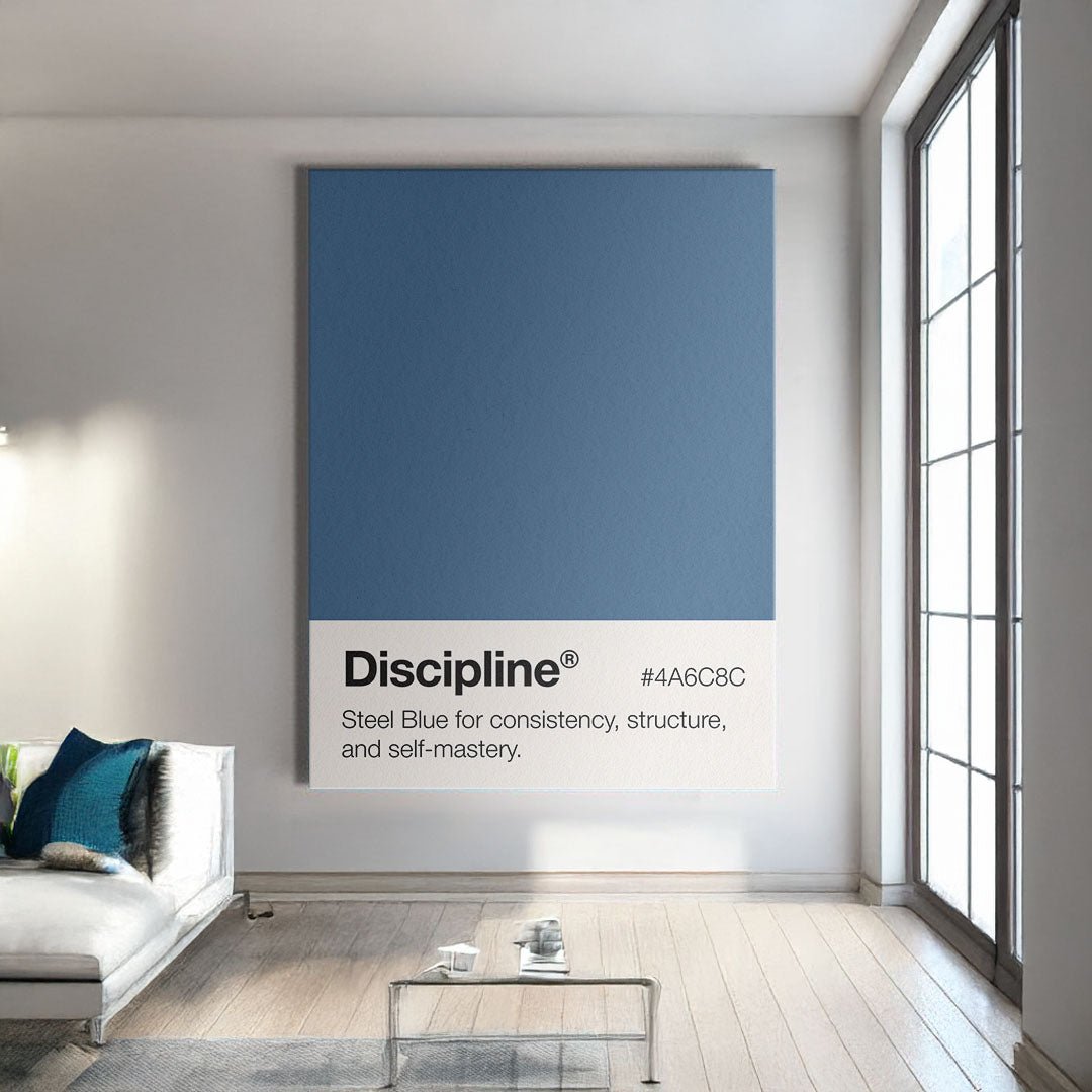 Discipline Palette motivational canvas wall art