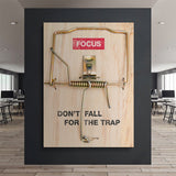 Don't Fall For The Trap canvas wall art