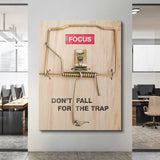 Don't Fall For The Trap canvas wall art
