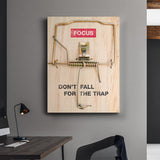 Don't Fall For The Trap canvas wall art