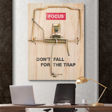 Don't Fall For The Trap canvas wall art