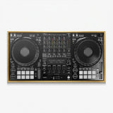 Don't Mix Well DJ controller canvas in a gold floating frame