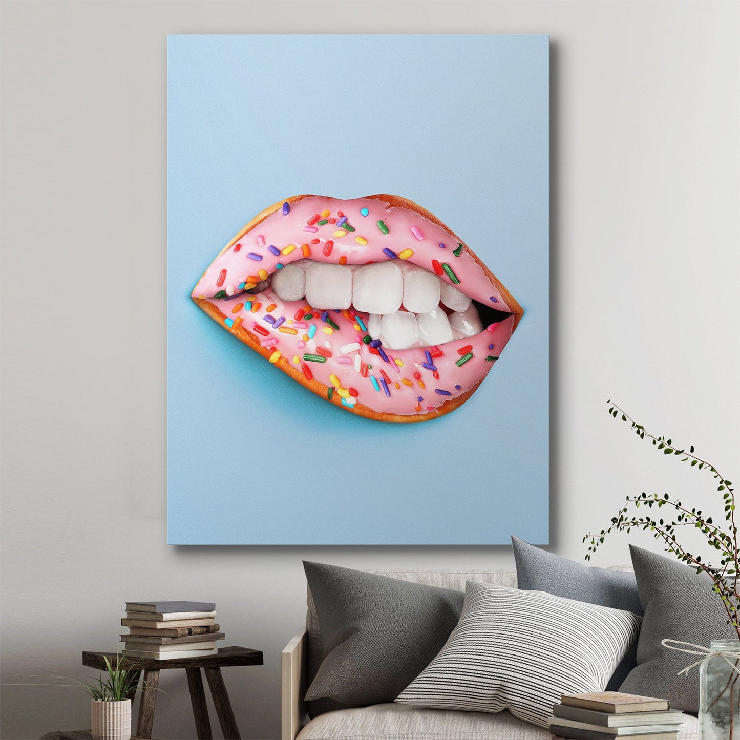 Donut Lips canvas art