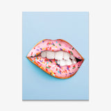 Donut Lips canvas wall art