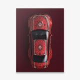 E92 Carpet E92 coupe on a patterned carpet canvas wall art