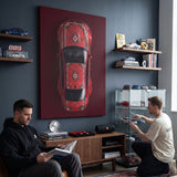 E92 Carpet E92 coupe on a patterned carpet canvas wall art in a living room lounge