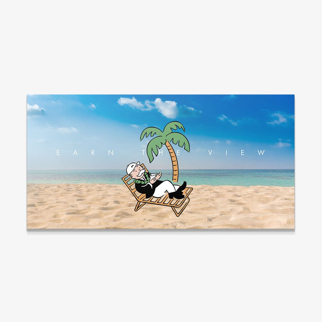 Earn The View canvas wall art