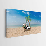 Earn The View canvas wall art