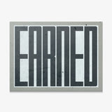 Earned canvas wall art