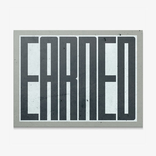 Earned canvas art