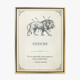 Endure canvas wall art