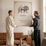 Endure canvas wall art
