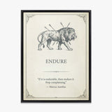 Endure canvas wall art