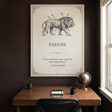 Endure canvas wall art