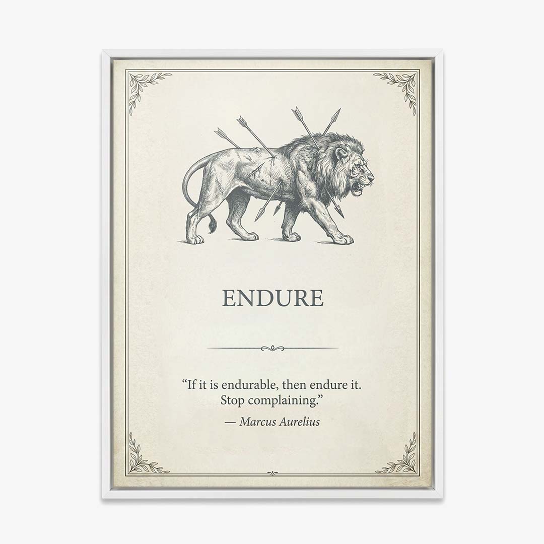 Endure canvas wall art