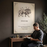 Endure canvas wall art