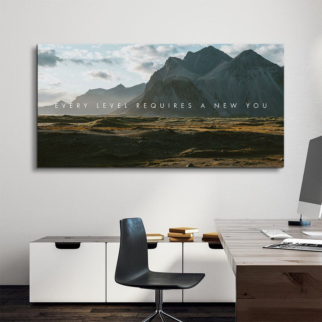 Every Level Requires A New You canvas wall art