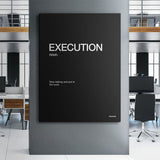 Execution Definition canvas wall art