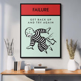 Failure canvas wall art