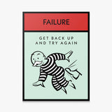 Failure canvas wall art