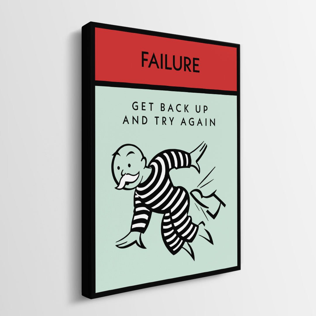 Failure canvas art