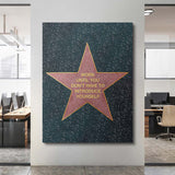 Fame canvas wall art