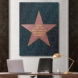 Fame canvas wall art