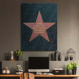 Fame canvas wall art