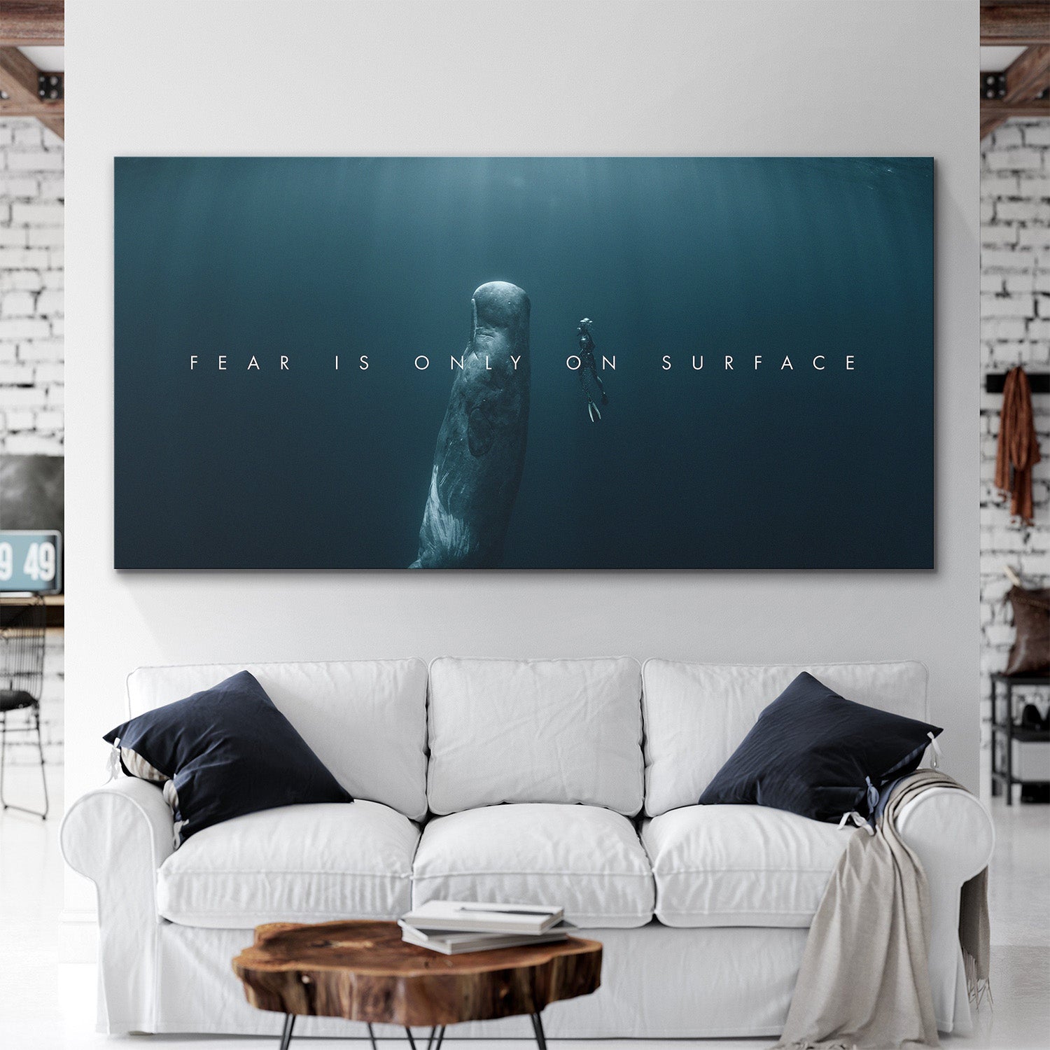 Fear Is Only On Surface canvas art