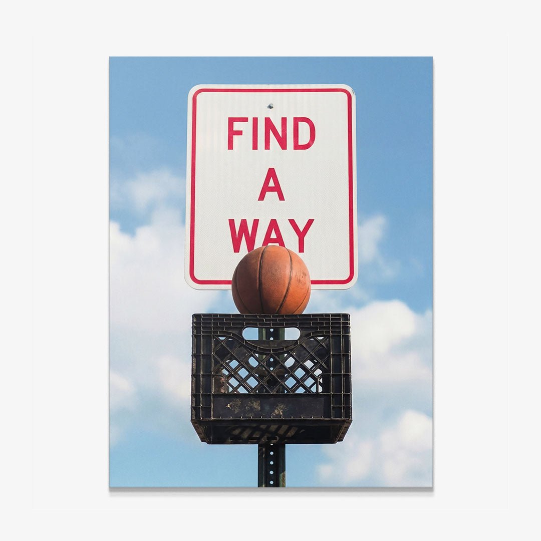 Find A Way (Milk Crate) canvas wall art