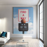 Find A Way (Milk Crate) canvas wall art