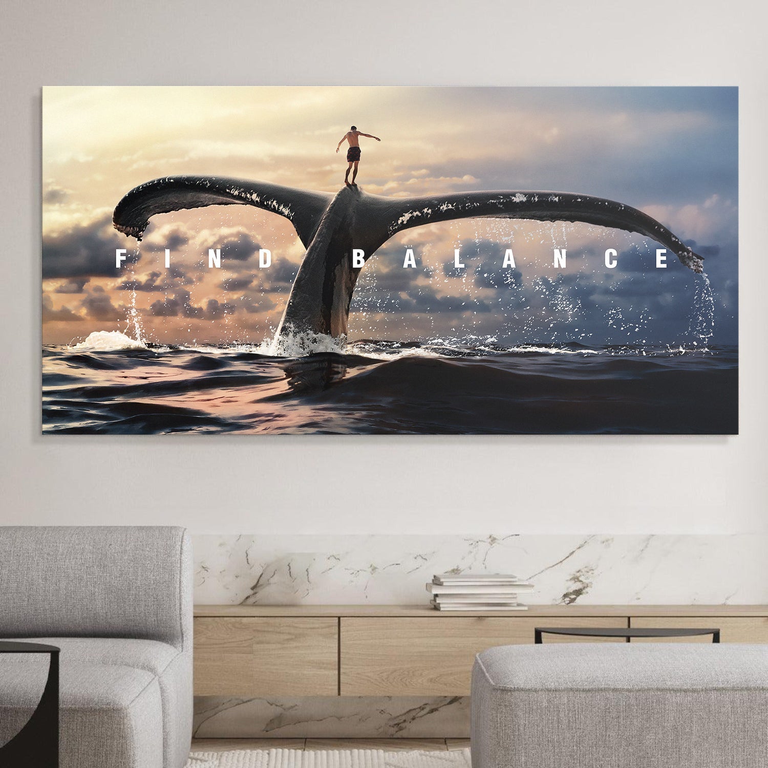 Find Balance canvas art