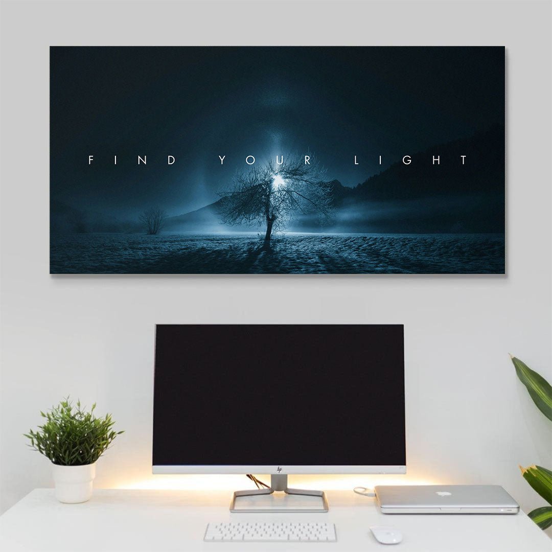 Find Your Light canvas wall art