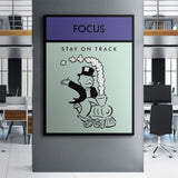 Focus canvas wall art