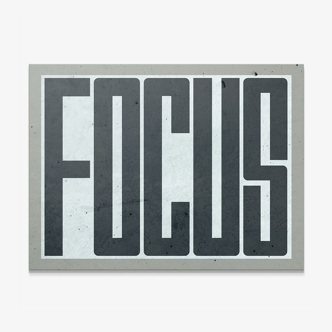 Focus canvas art