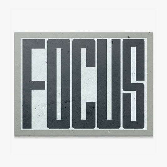 Focus canvas art