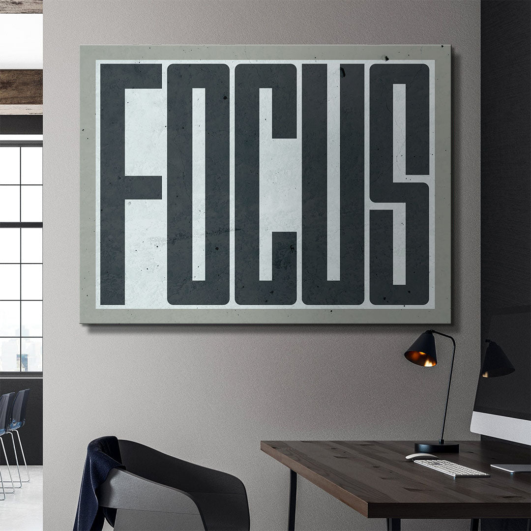 Focus canvas art