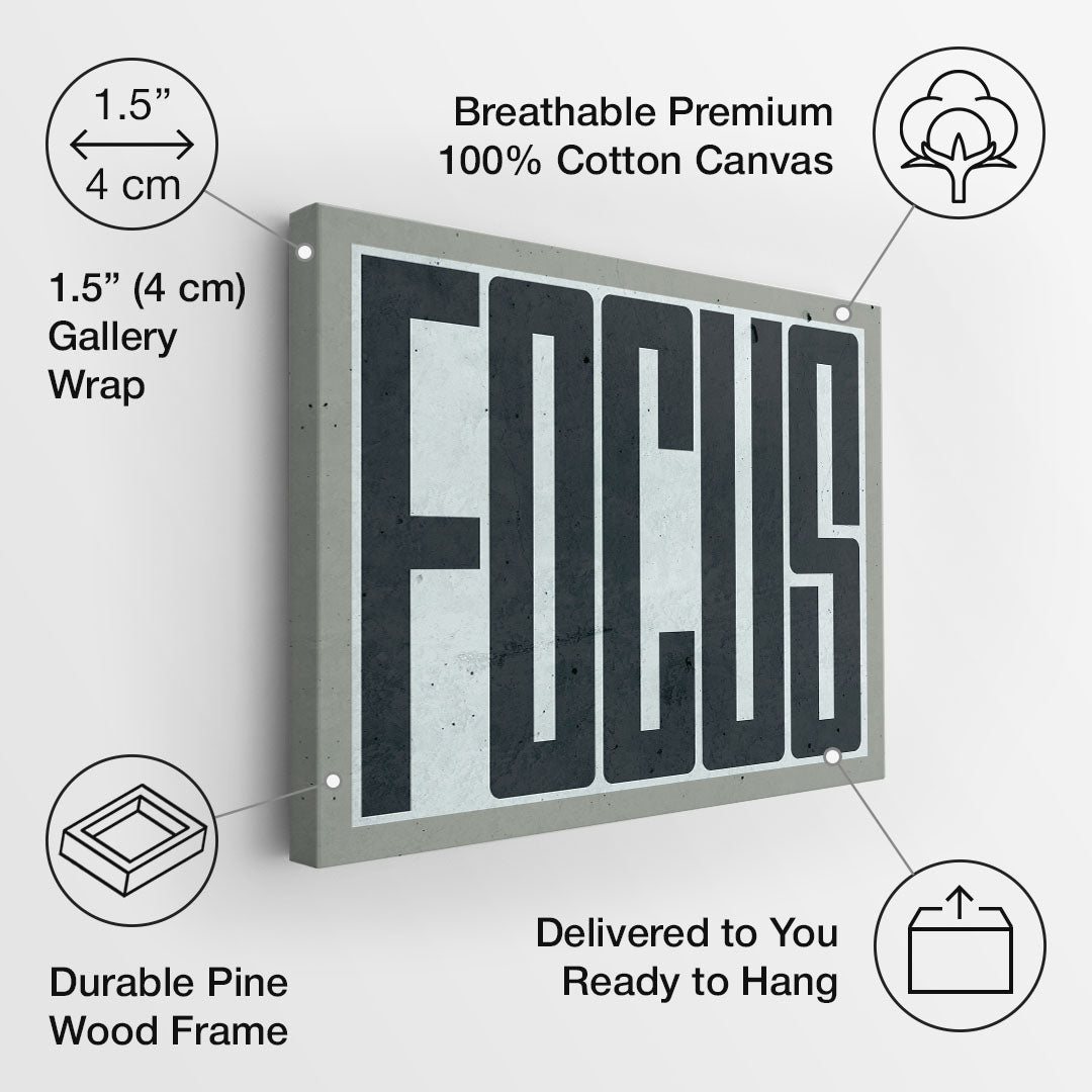 Focus canvas art