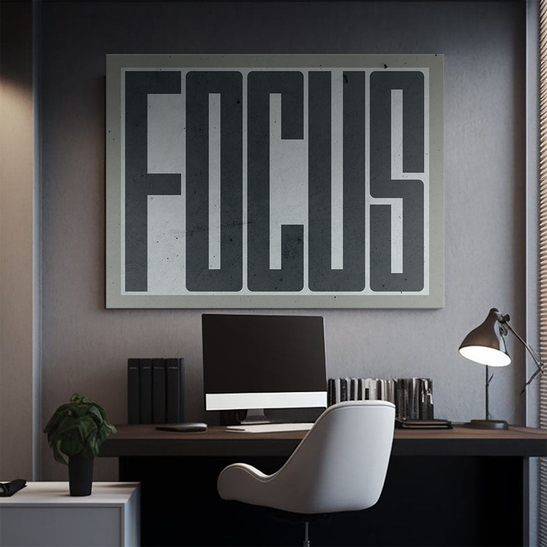 Focus canvas art