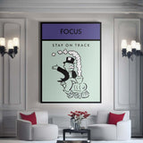 Focus canvas wall art