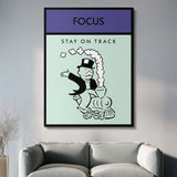 Focus canvas wall art