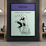 Focus canvas wall art